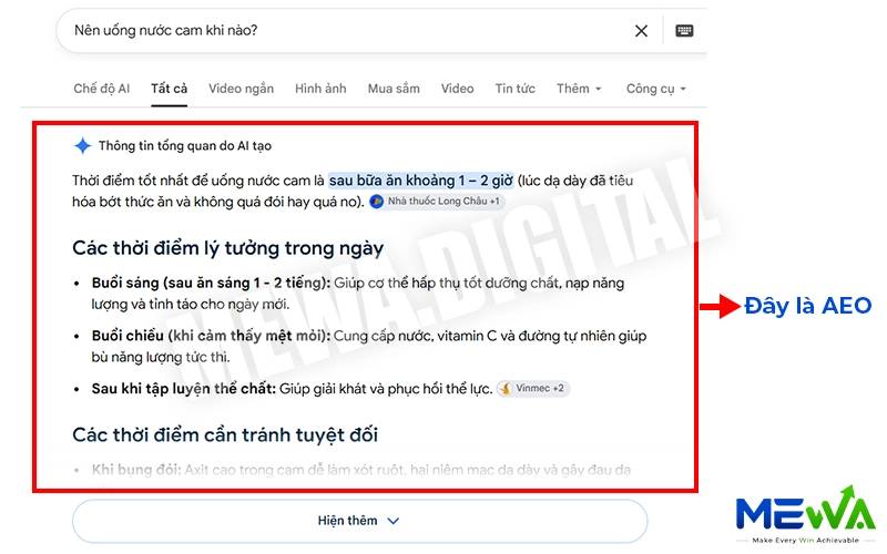 Ví dụ về AEO