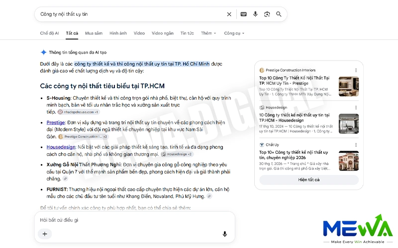 Ví dụ về GEO